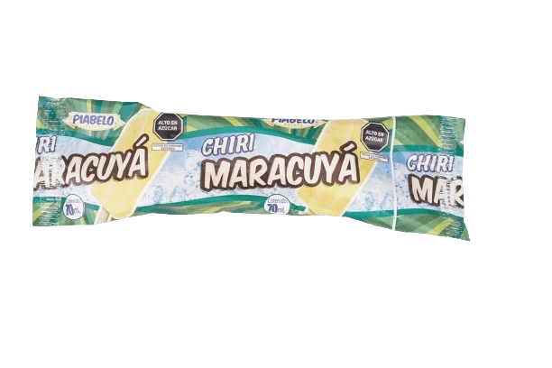 Paleta de hielo con refrescante sabor a Maracuyá