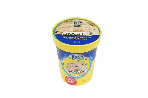 Cubeta sabor Chocochips,5 litros sabor Vainilla con Chocolate