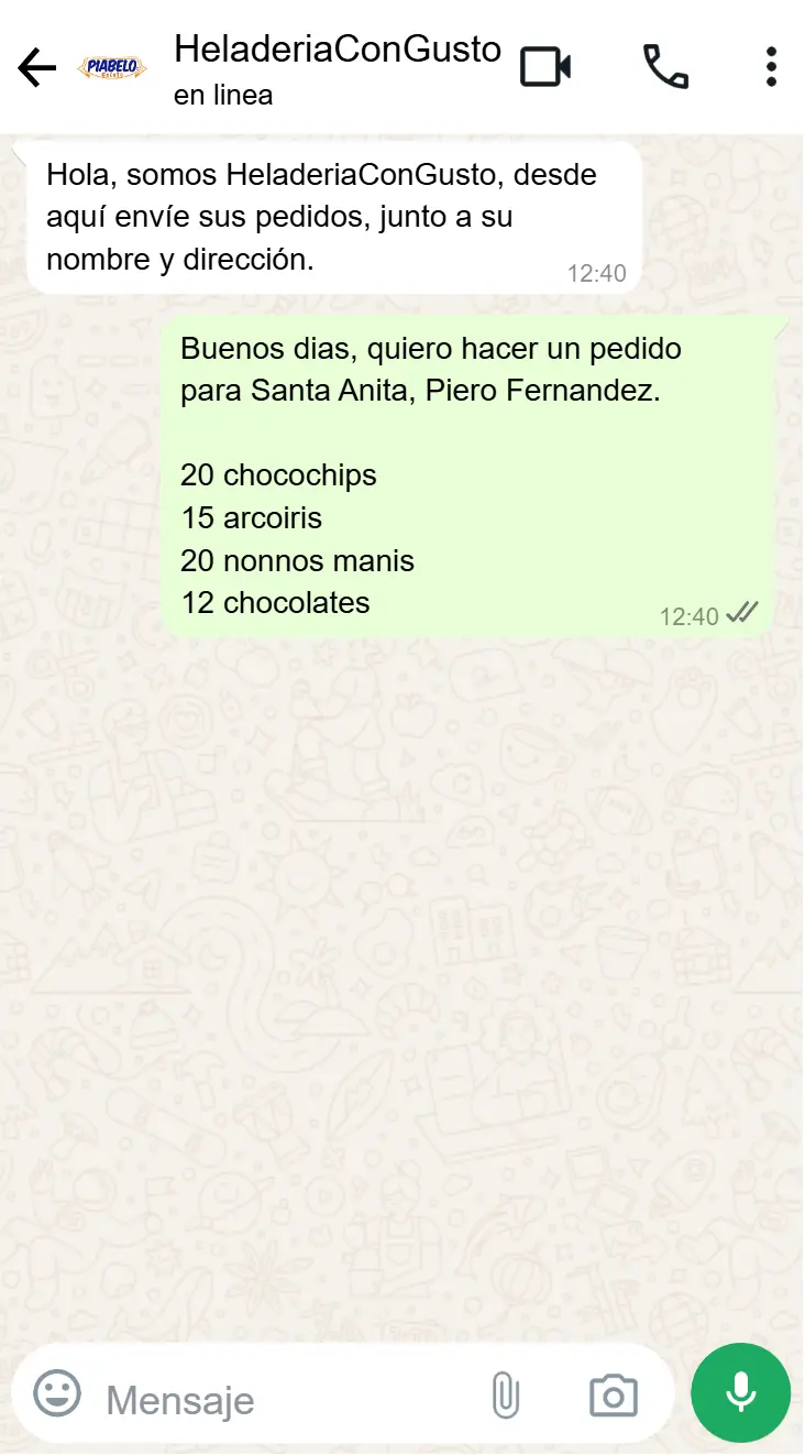 Click en Ícono de WhatsApp
